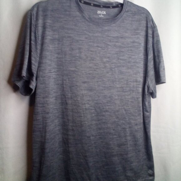 Zelos Shirt Mens L Short Sleeve Active Athletic Gray - Picture 7 of 13